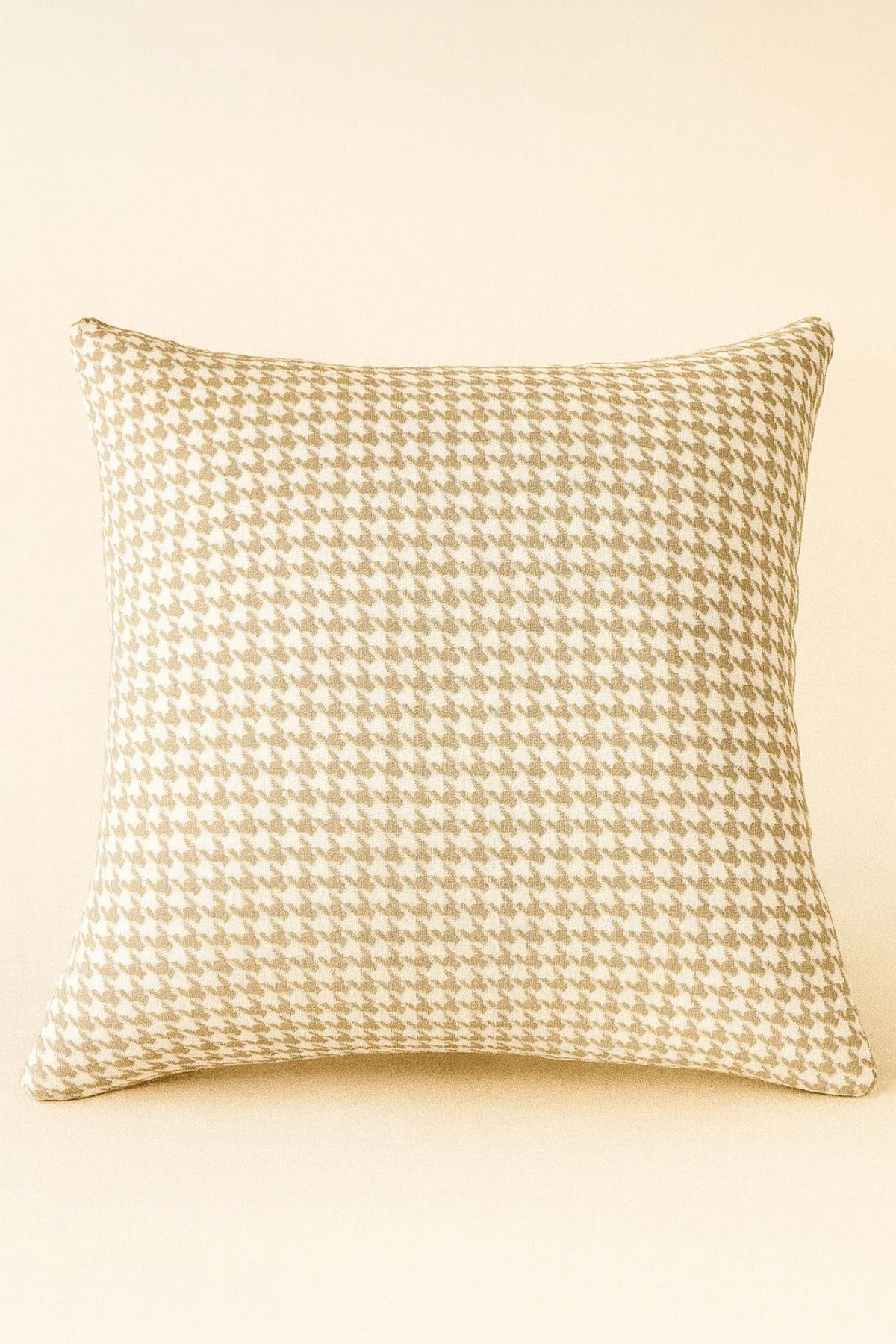 Modern Houndstooth-Patterned Throw Pillow Cover | 43x43 cm - Juniper